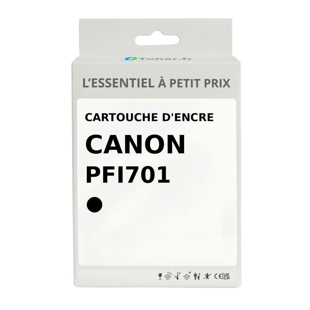 Cartouche d'encre compatible Canon PFI701 Noir mat